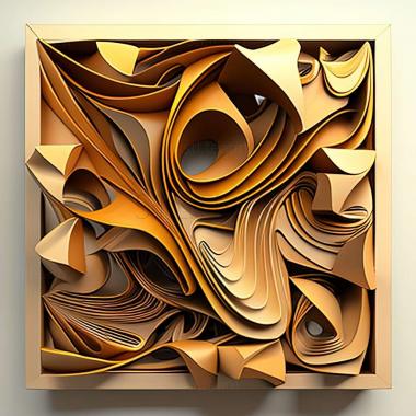 3D model abstract painting (STL)